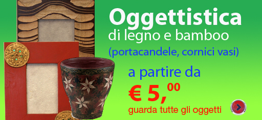 Oggettistica di legno e bamboo