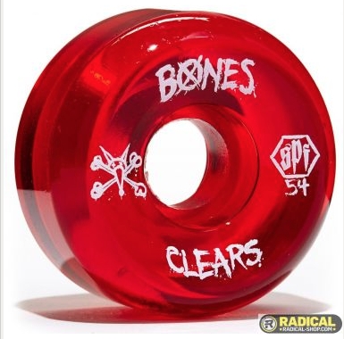 Bones Spf Clear Red 54Mm 84B