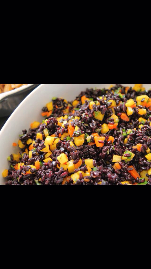 Riso nero con verdure