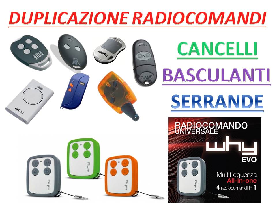 Duplicazioni Radiocomandi